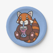 Red Panda & Bubble Tee Paper Teller (Vorderseite)