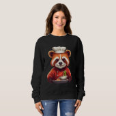 Red Panda Chef Anime Culinary Master Culinary Cook Sweatshirt (Vorne ganz)