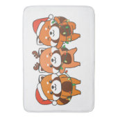 Red Panda Christmas Animals Badematte (Vorderseite Vertikal)