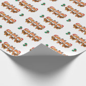 Red Panda Christmas Animals Geschenkpapier (Ecke)