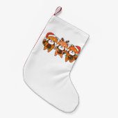 Red Panda Christmas Animals Kleiner Weihnachtsstrumpf (Vorderansicht (hängend))