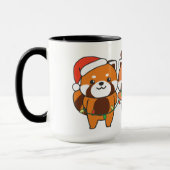 Red Panda Christmas Animals Tasse (Links)