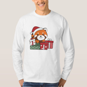Red Panda Christmas Gift Winter Red Pandas T-Shirt