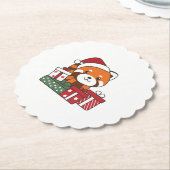 Red Panda Christmas Gift Winter Red Pandas Untersetzer (angewinkelt)
