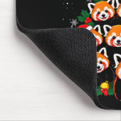 Red Panda Christmas Tree Funny Animal  Mousepad (Ecke)