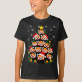 Red Panda Christmas Tree Funny Animal T-Shirt (Vorderseite)