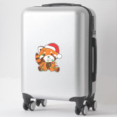 Red Panda Christmas Winter Animals Red Pandas Aufkleber (Koffer)