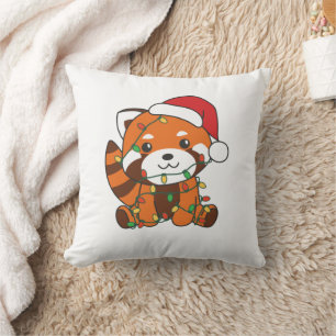 Red Panda Christmas Winter Animals Red Pandas Kissen