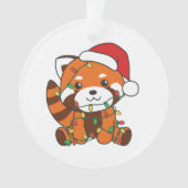 Red Panda Christmas Winter Animals Red Pandas Ornament (Vorderseite)
