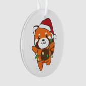 Red Panda Christmas Winter Animals Red Pandas Ornament (Vorderseite)