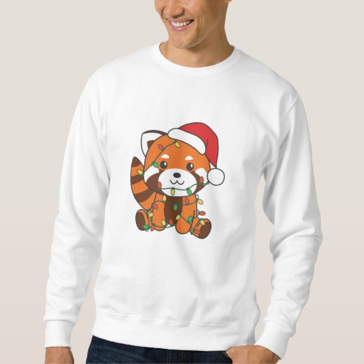 Red Panda Christmas Winter Animals Red Pandas Sweatshirt (Vorderseite)