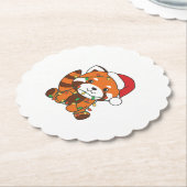 Red Panda Christmas Winter Animals Red Pandas Untersetzer (angewinkelt)