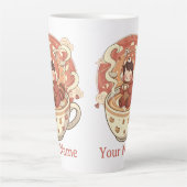 Red Panda Coffee & Latte 17oz Tasse zum (Vorderseite)