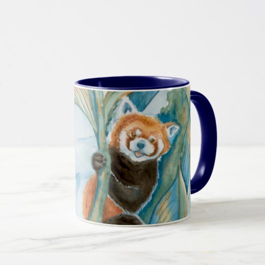 Red Panda Coffee Tasse (VorderseiteRechts)