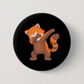 Red Panda Dabbing Dab für Live I Panda Liebhaber Button (Vorderseite)
