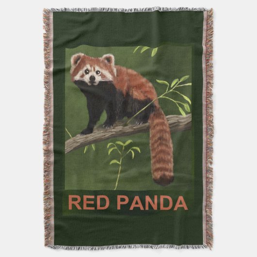 Red Panda Decke (Vorderseite Vertikal)