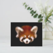 Red Panda Design Postkarte (Stehend Vorderseite)