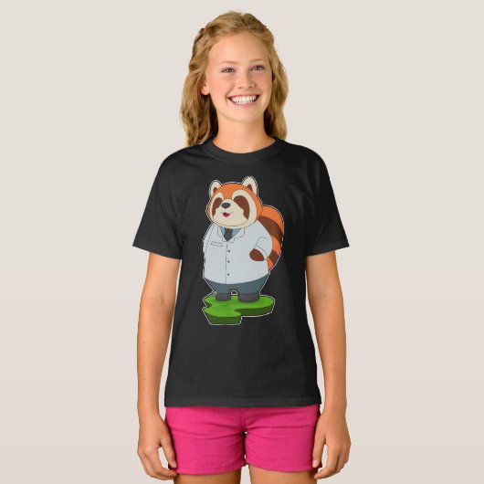 Red Panda Doctor T-Shirt (Vorne ganz)