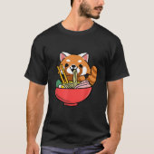 Red Panda Eating Ra T-Shirt (Vorderseite)