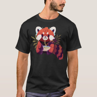 Red Panda Eating Ramen T-Shirt