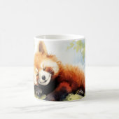 Red Panda Entspannen in Garden Animal Fun glücklic Kaffeetasse (Mittel)