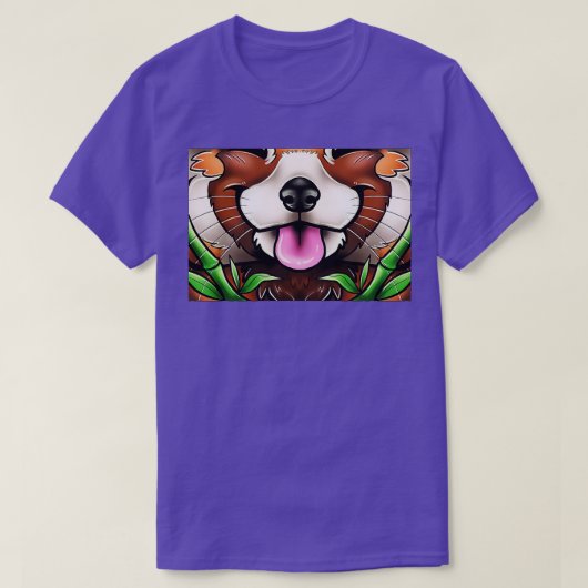 Red Panda Face 3 T-Shirt (Design vorne)