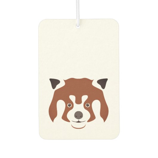 Red Panda Face Autolufterfrischer (Vorderseite)