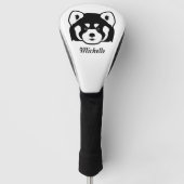 Red panda face golf headcover (Vorderseite)