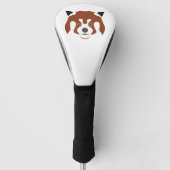 Red Panda Face Golf Headcover (Vorderseite)