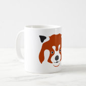 RED PANDA FACE KAFFEETASSE (Vorderseite Links)