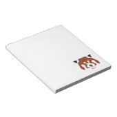 Red Panda Face Notizblock (angewinkelt)