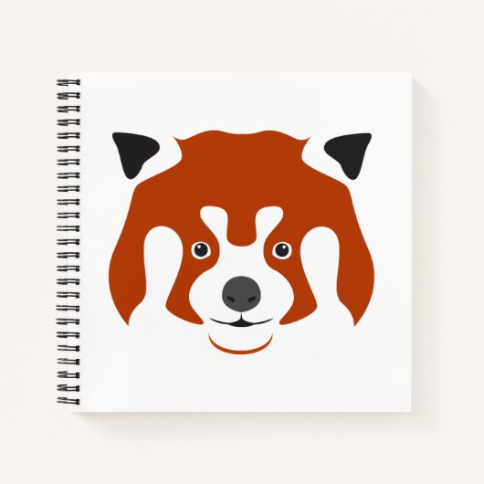 RED PANDA FACE NOTIZBLOCK (Vorderseite)