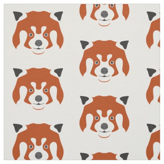RED PANDA FACE STOFF (Muster)