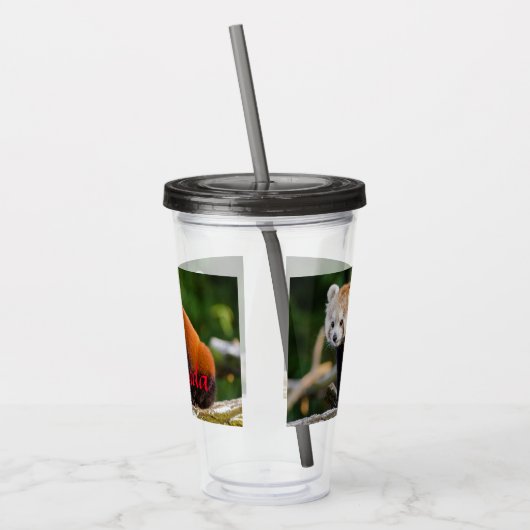 Red Panda Firefox Acryltrinkbecher (Links)