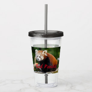 Red Panda Firefox Acryltrinkbecher