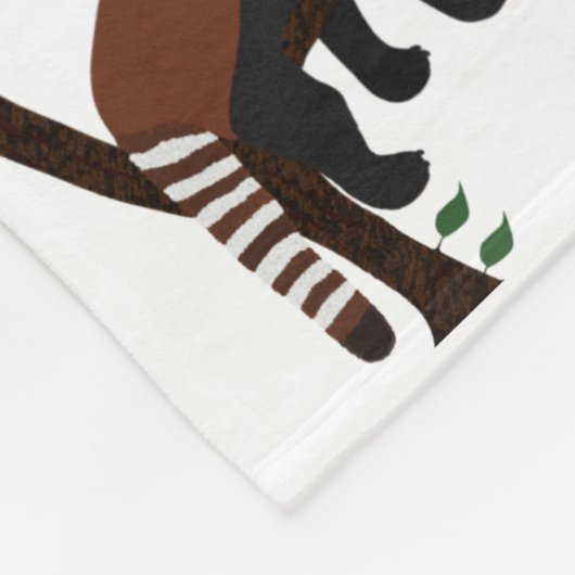 Red Panda Fleece Blanket (Ecke)