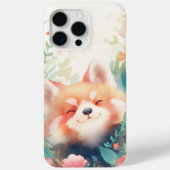 Red Panda Floral Playground Case-Mate iPhone Hülle (Rückseite)