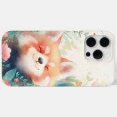 Red Panda Floral Playground Case-Mate iPhone Hülle (Rückseite (Horizontal))