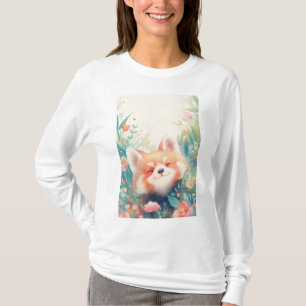 Red Panda Floral Playground T-Shirt