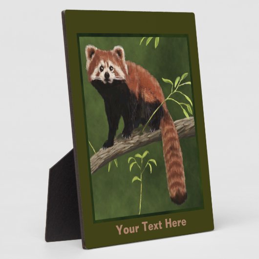 Red Panda Fotoplatte (Seite)