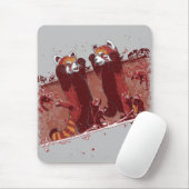 Red Panda Fury Mousepad (Mit Mouse)