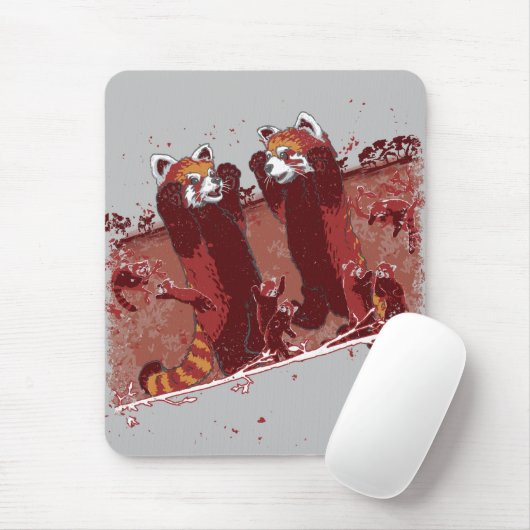 Red Panda Fury Mousepad (Mit Mouse)