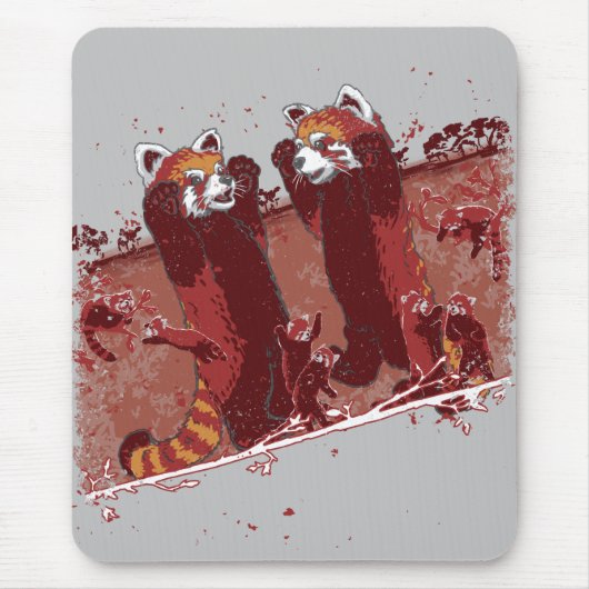 Red Panda Fury Mousepad (Vorne)