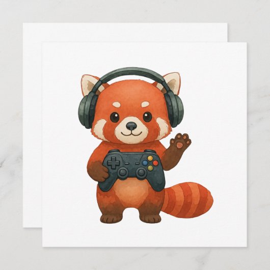 Red Panda Gamer, Gaming-Controller und Kopfhörer Ankündigung (Vorne/Hinten)