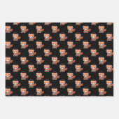 Red Panda Gamer Geschenkpapier Set (Vorderseite 3)