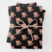 Red Panda Gamer Geschenkpapier Set (Beispiel)