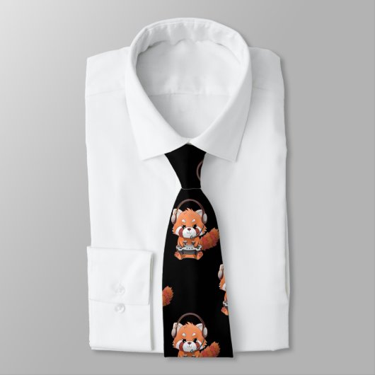 Red Panda Gamer Krawatte (Gebunden)