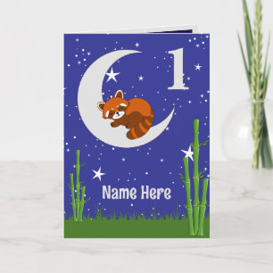 Red Panda Geburtstagskarte Faltkarte Karte