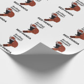 Red Panda Gefühl Sleepy Funny Red Panda Geschenkpapier (Ecke)