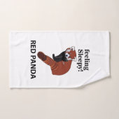 Red Panda Gefühl Sleepy Funny Red Panda Handtuch (Handtuch)